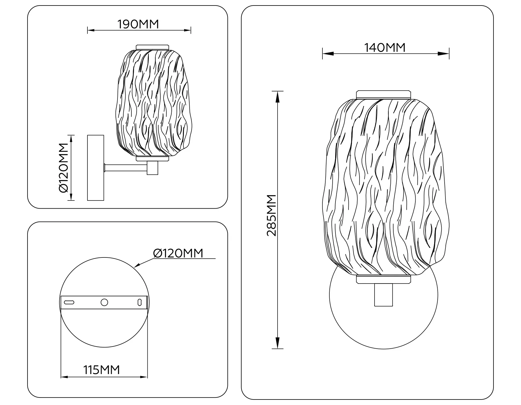 картинка Настенный светодиодный светильник LH30108