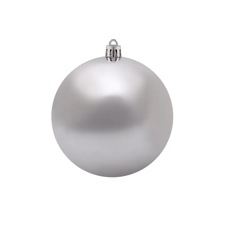 картинка Елочная фигура Шар Ø 10 см, цвет серебряный глянцевый