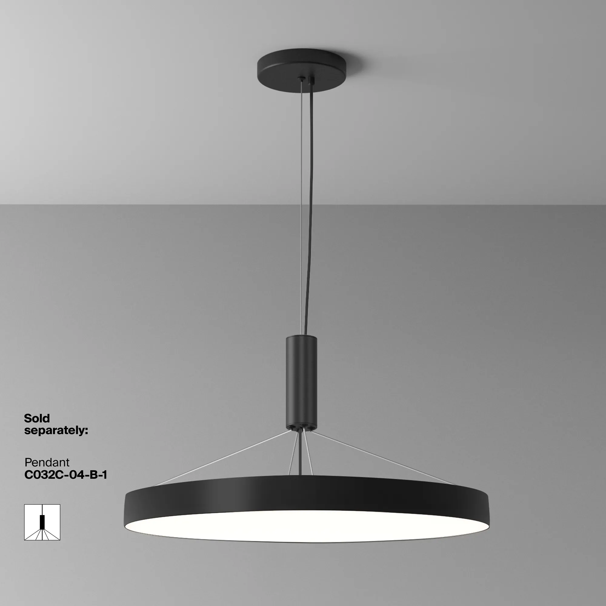 картинка Потолочный светильник Technical C032CL-90W4K-RD-B