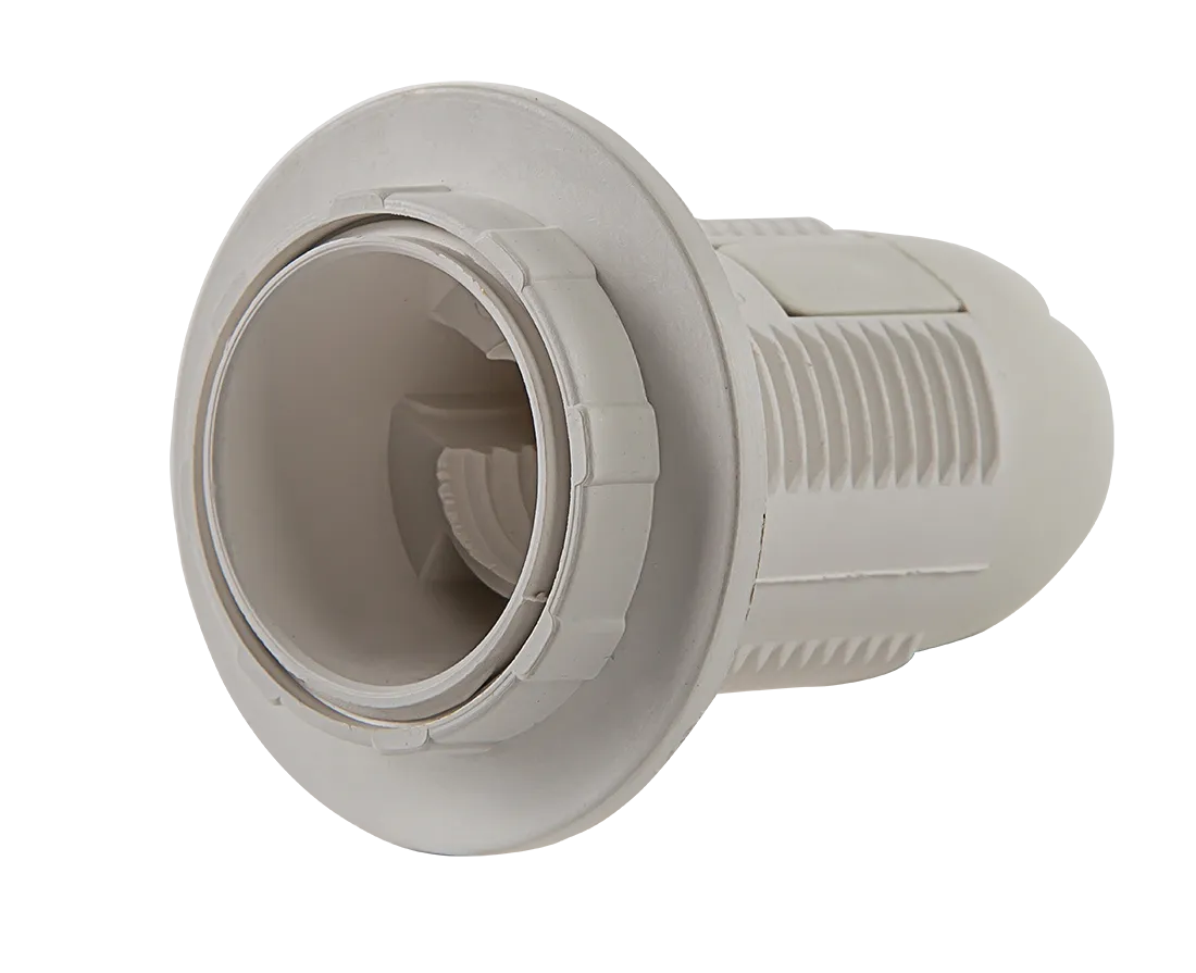 картинка Патрон Е27-ППК пластиковый с прижимным кольцом IN HOME