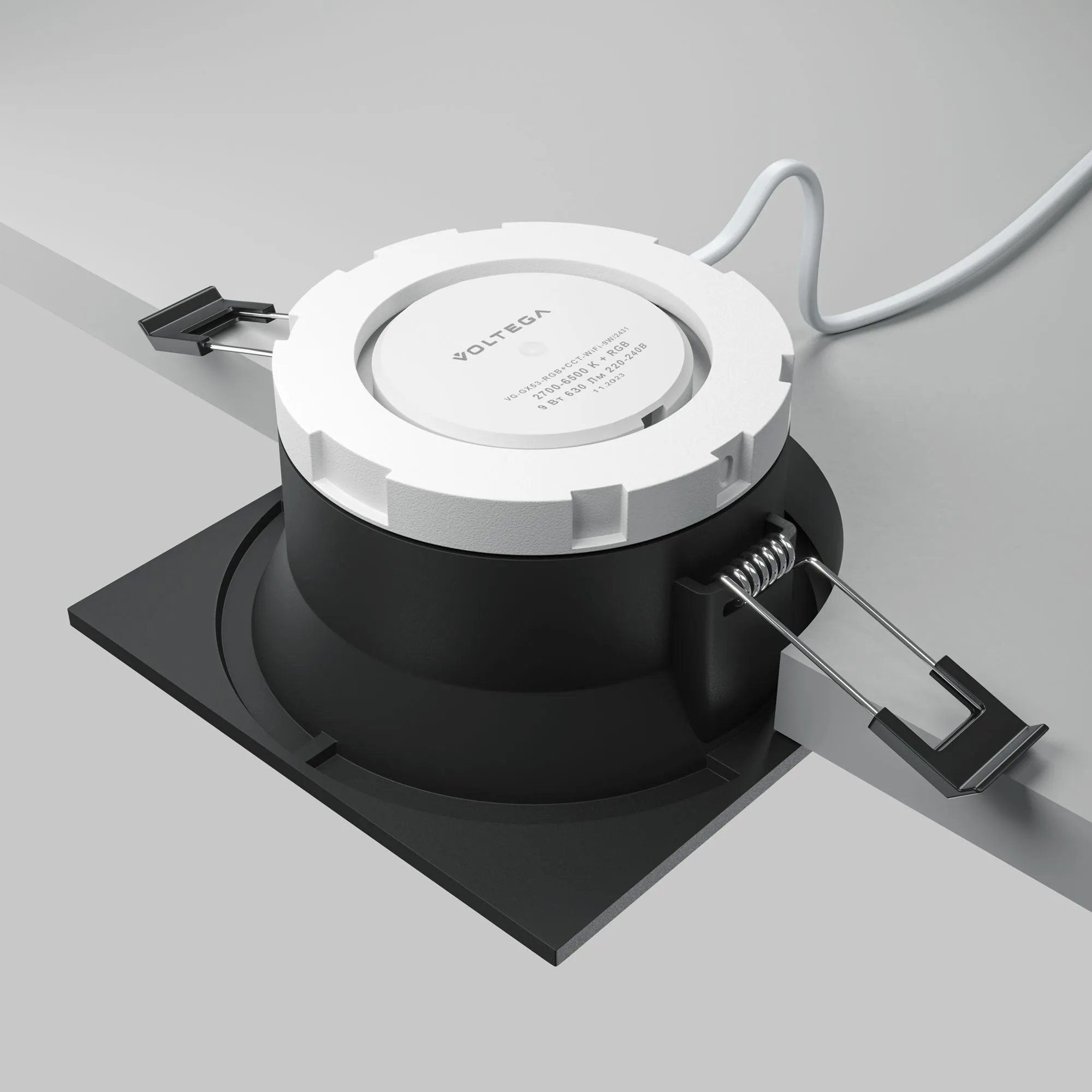 картинка Встраиваемый светильник Technical DL126-GX53-SQ-B