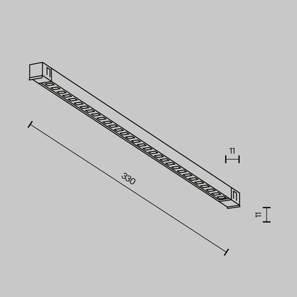 картинка Трековый светильник Technical TR241-2-6W3K-B