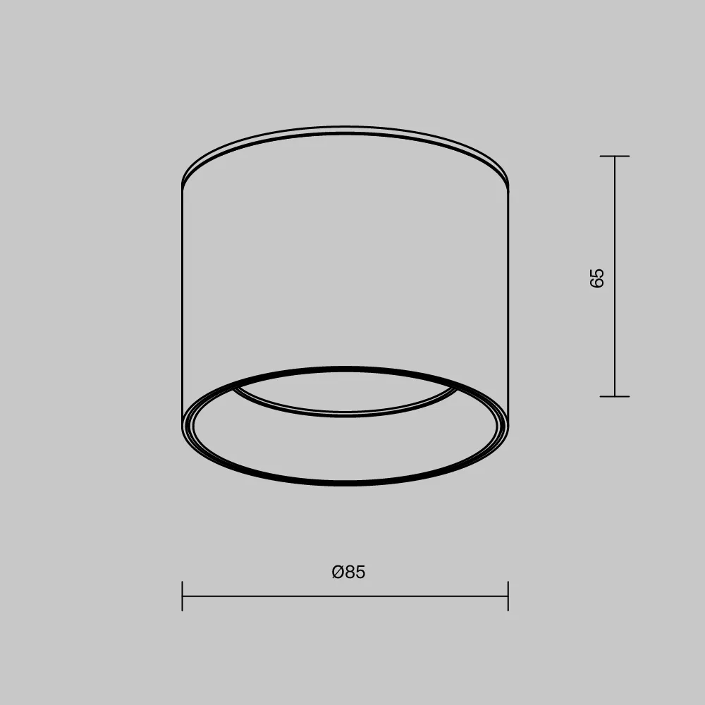 картинка Потолочный светильник Technical C096CL-GX53-B