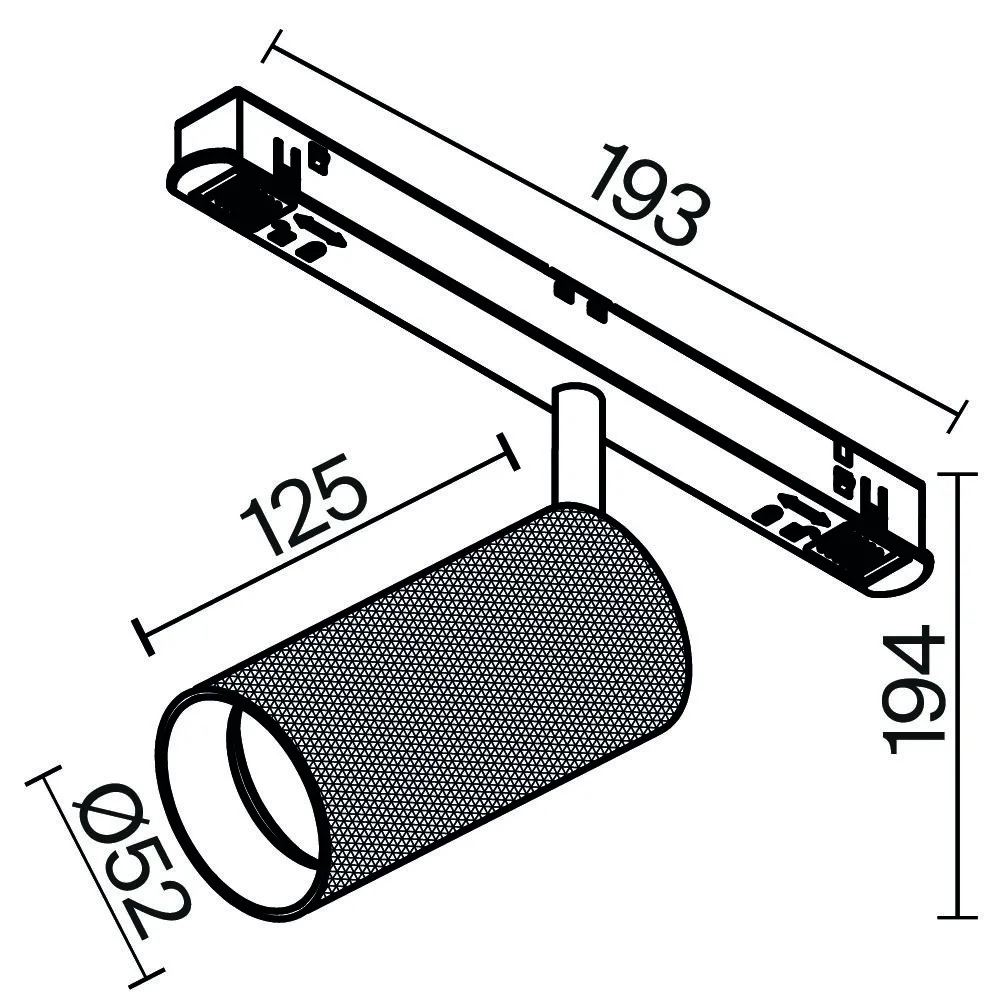 картинка Трековый светильник Technical TR097-2-12W4K-M-BMG