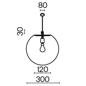 картинка Подвесной светильник Outdoor O594PL-01B