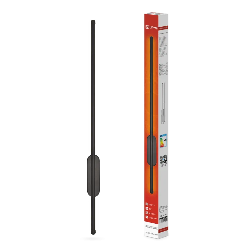 картинка Светильник светодиодный ESTETIKA LUV-80B-30BL 15Вт 230В 3000K 1050Лм 800х50x25 черный IN HOME