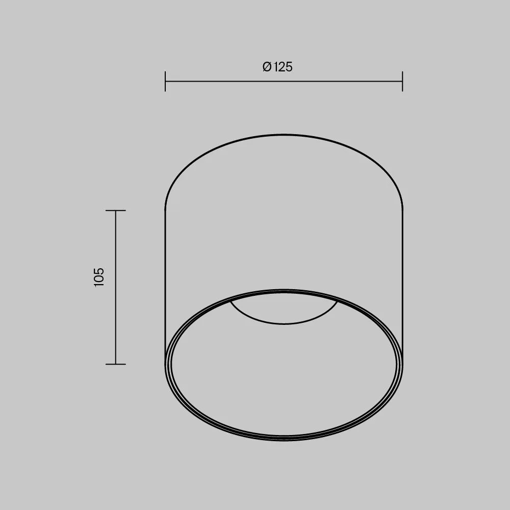 картинка Потолочный светильник Technical C064CL-01-25W4K-D-RD-B