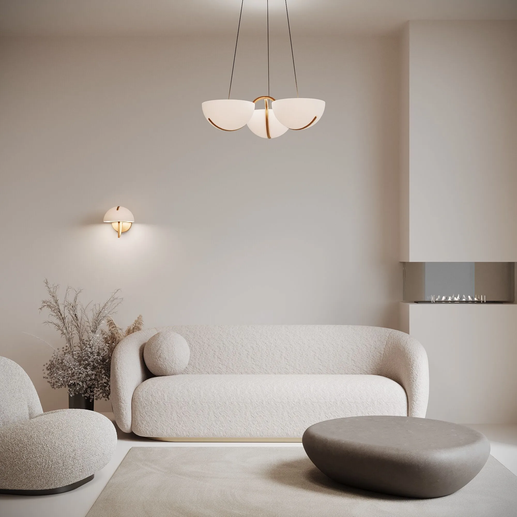 картинка Подвесной светодиодный светильник 50083/3 LED золото