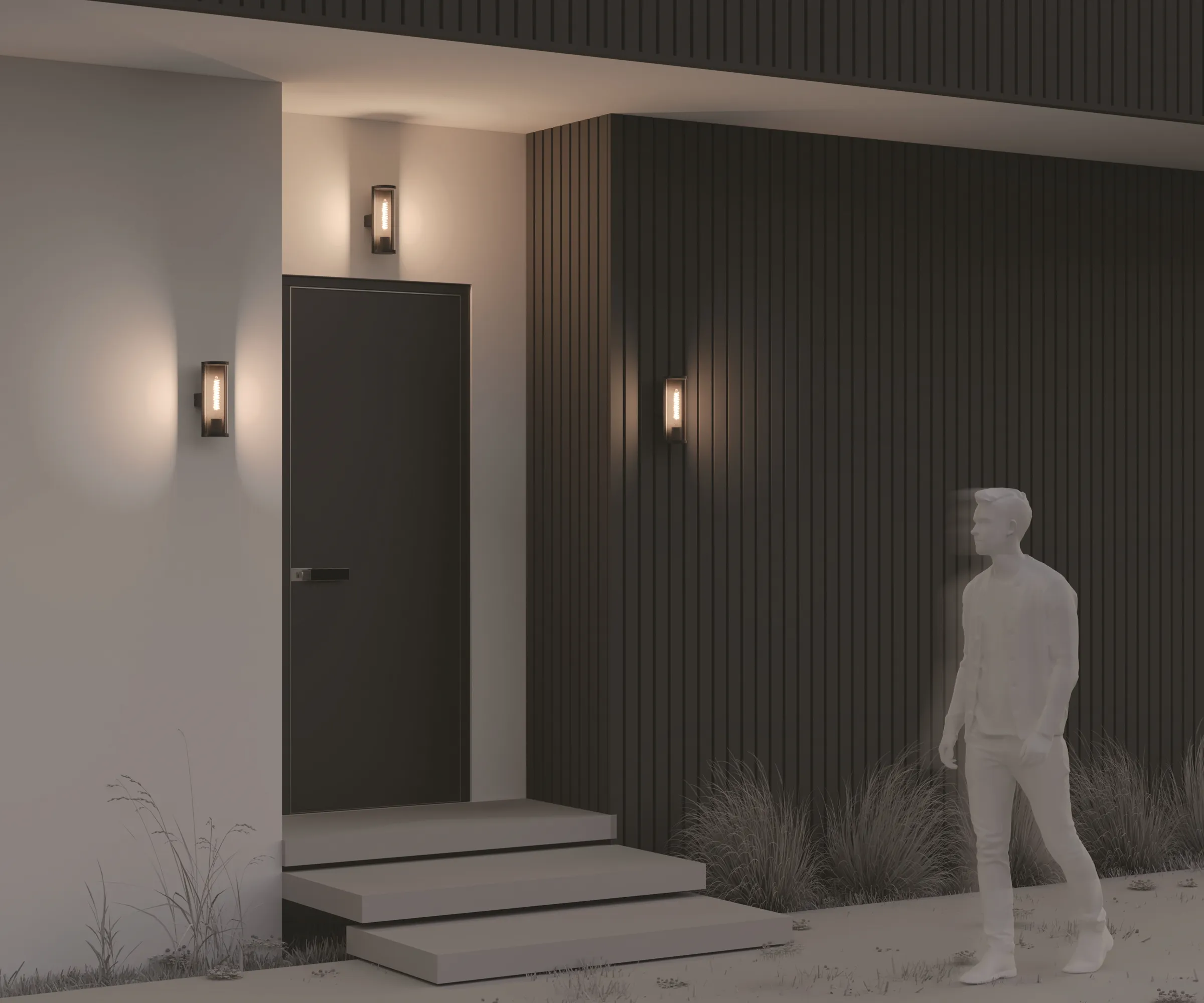 картинка Настенный светильник (бра) Outdoor O451WL-01GF