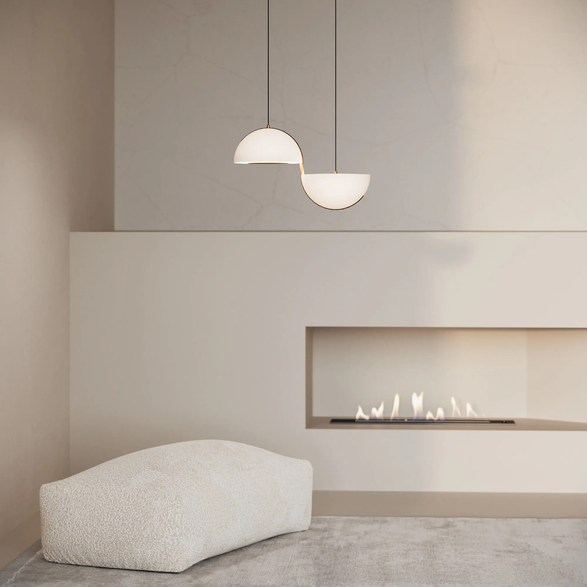 картинка Подвесной светодиодный светильник 50083/2 LED золото