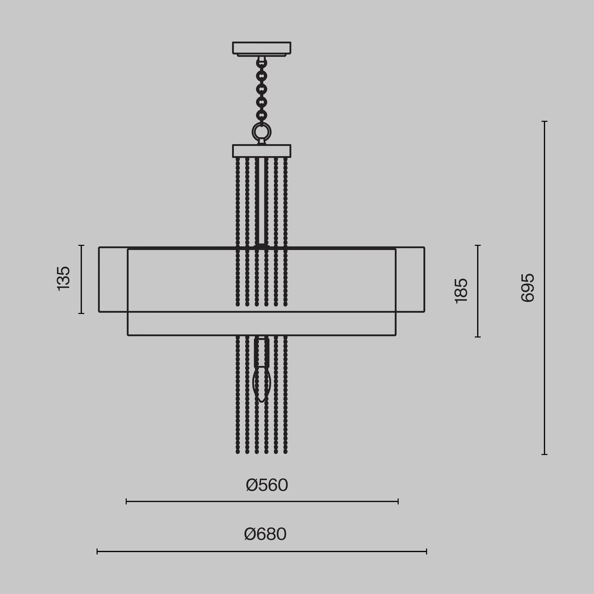 картинка Подвесной светильник Maytoni MOD151PL-05G