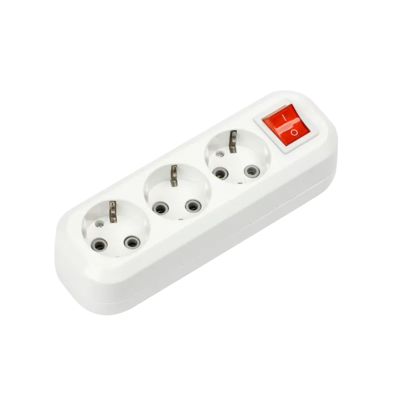 картинка Колодка УЗВ-3-GRAND трехместная с выключателем и заземлением 5230 IN HOME