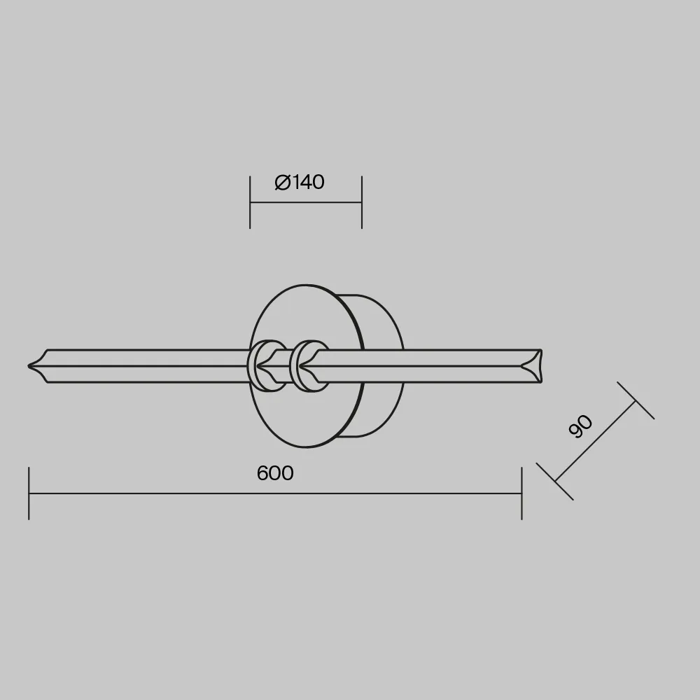 картинка Настенный светильник (бра) Maytoni MOD340WL-L10BS3K