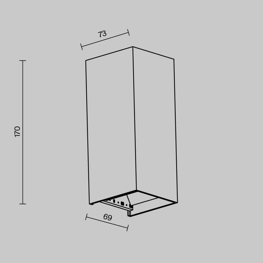 картинка Уличный настенный светильник Outdoor O525WL-L10B3K