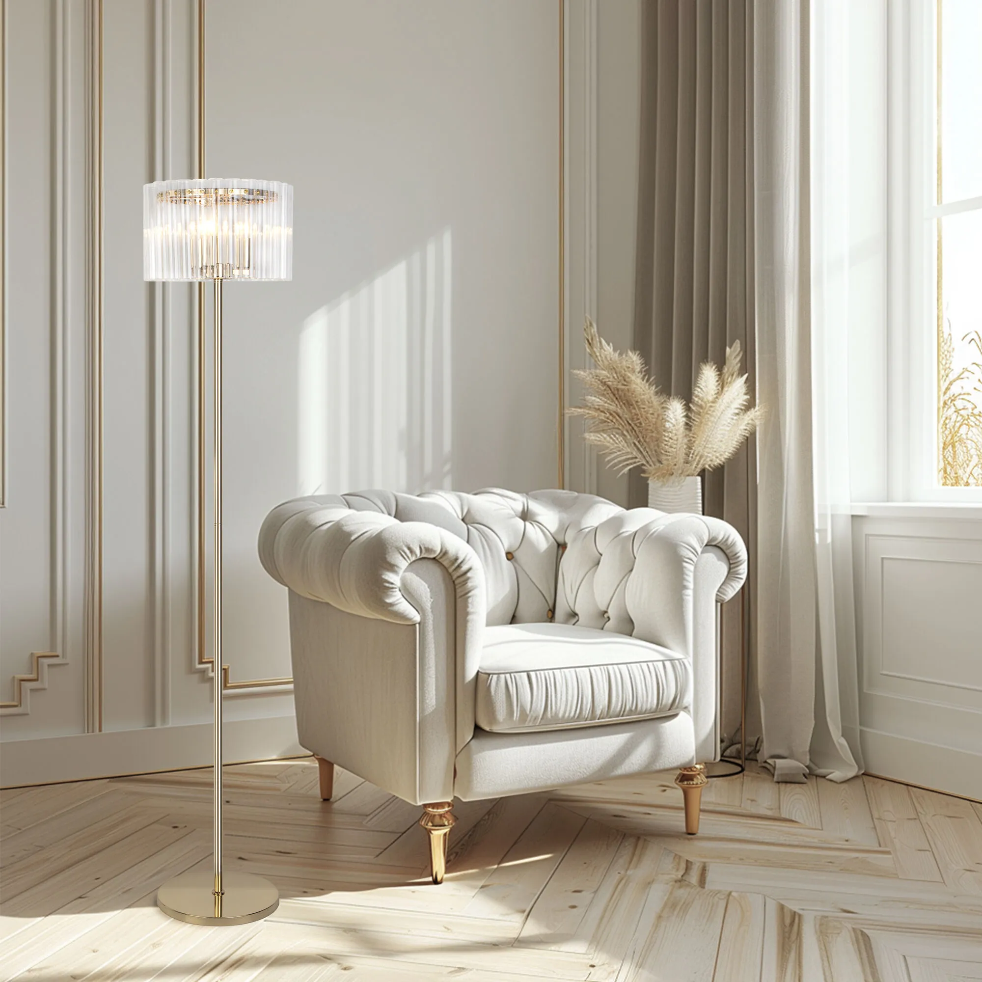 картинка Напольный светильник 01116/3 золото