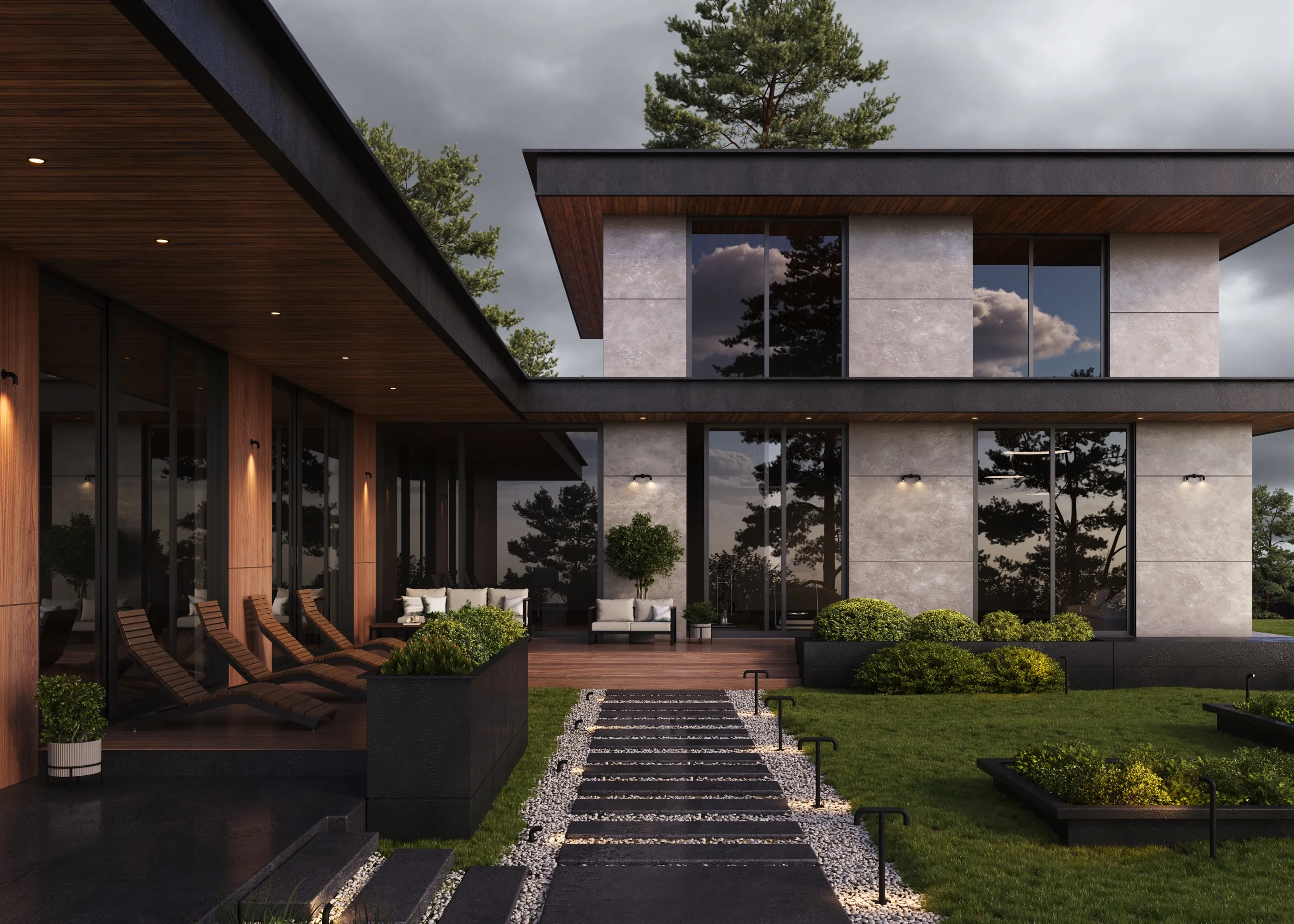 картинка Настенный светильник (бра) Outdoor O477WL-L2GF3K