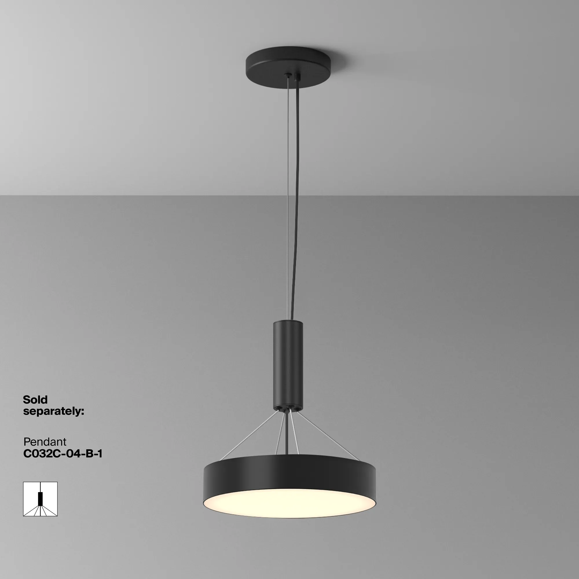 картинка Потолочный светильник Technical C032CL-36W3K-RD-B