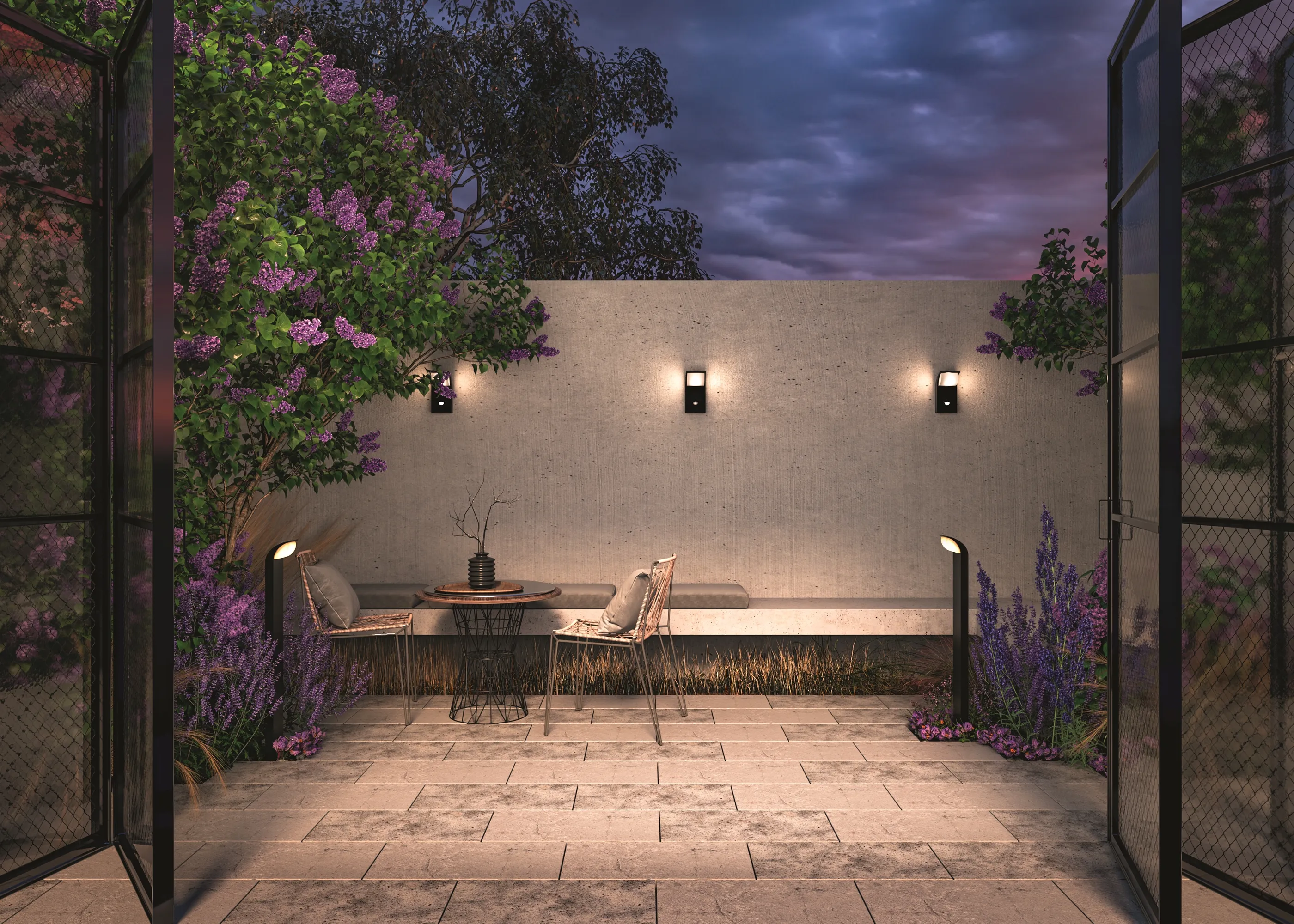 картинка Настенный светильник (бра) Outdoor O446WL-L7GF3K