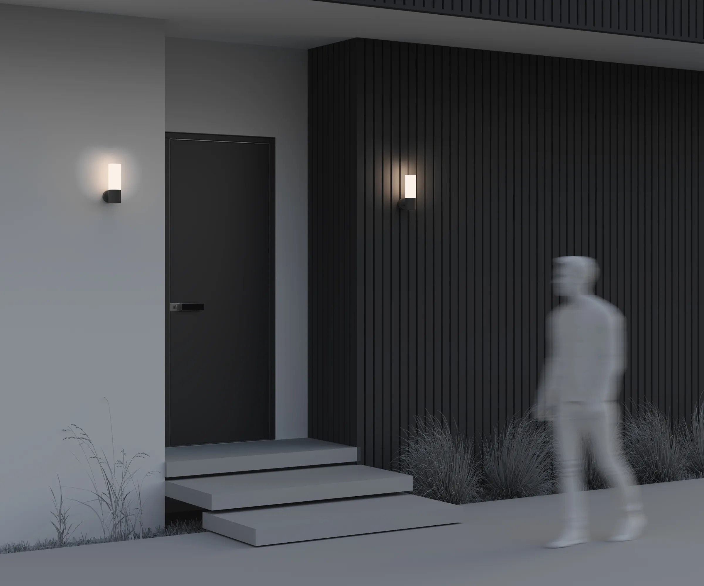 картинка Настенный светильник (бра) Outdoor O418WL-01B