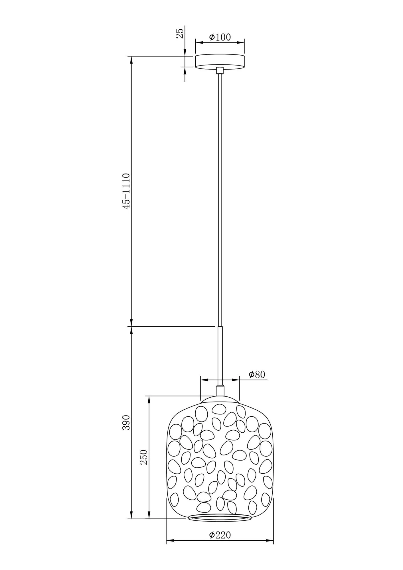 картинка Подвесной светильник Maytoni MOD001PL-01CFL