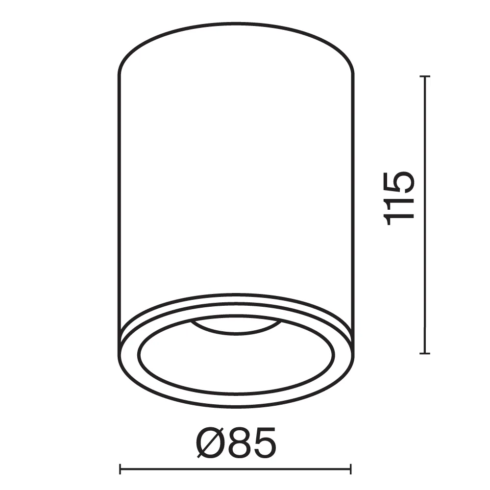 картинка Потолочный светильник Technical C029CL-01W