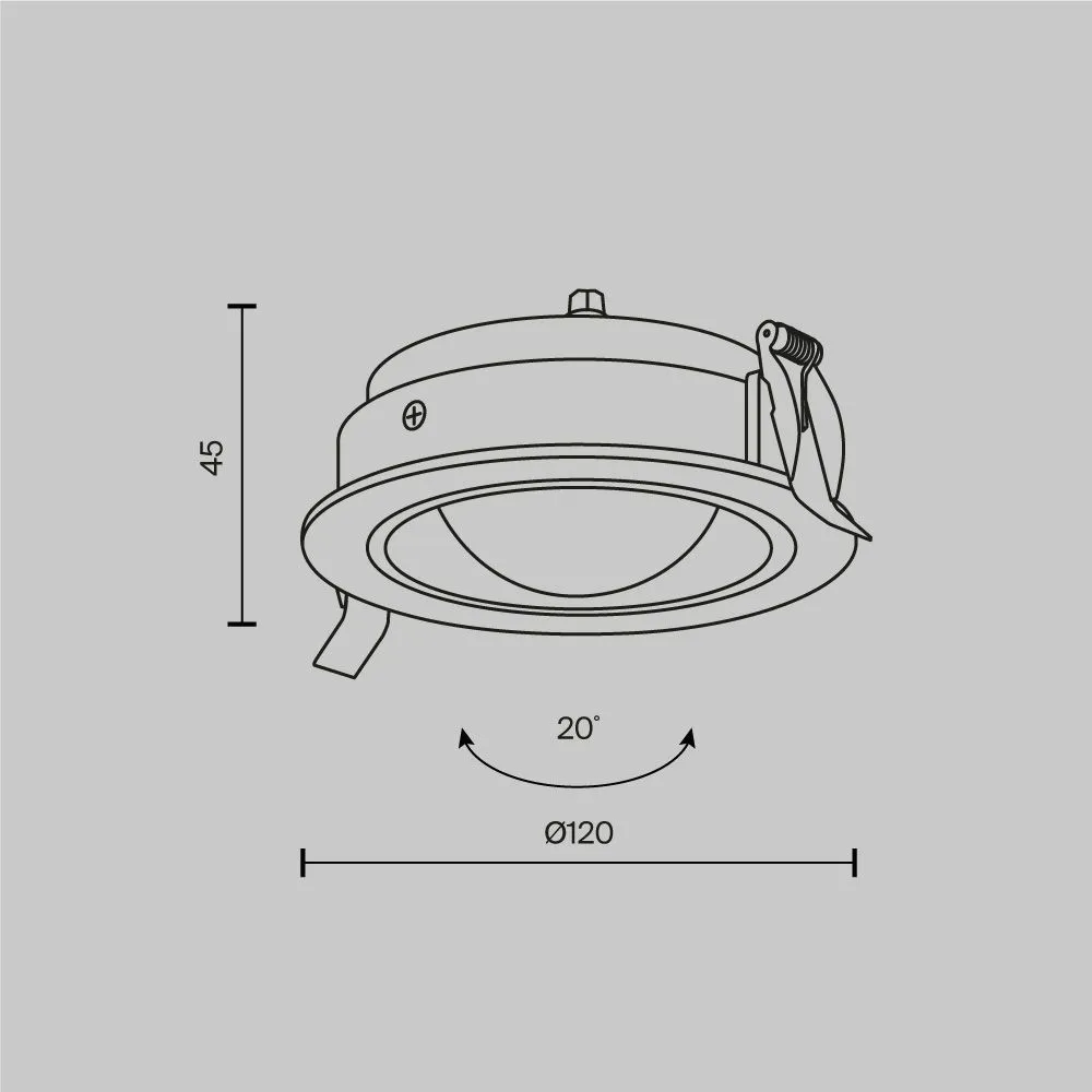 картинка Встраиваемый светильник Technical DL105-12W3K-W
