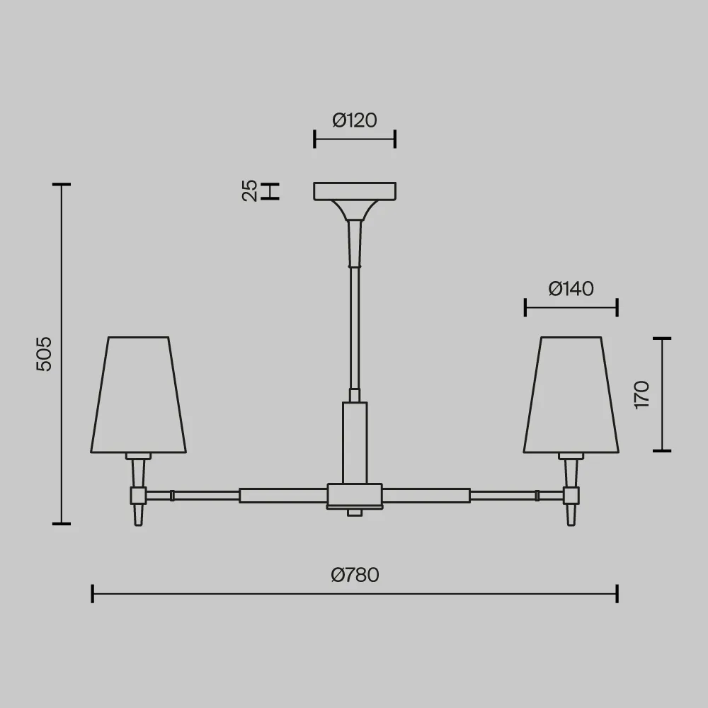 картинка Люстра Maytoni H001CL-05BS