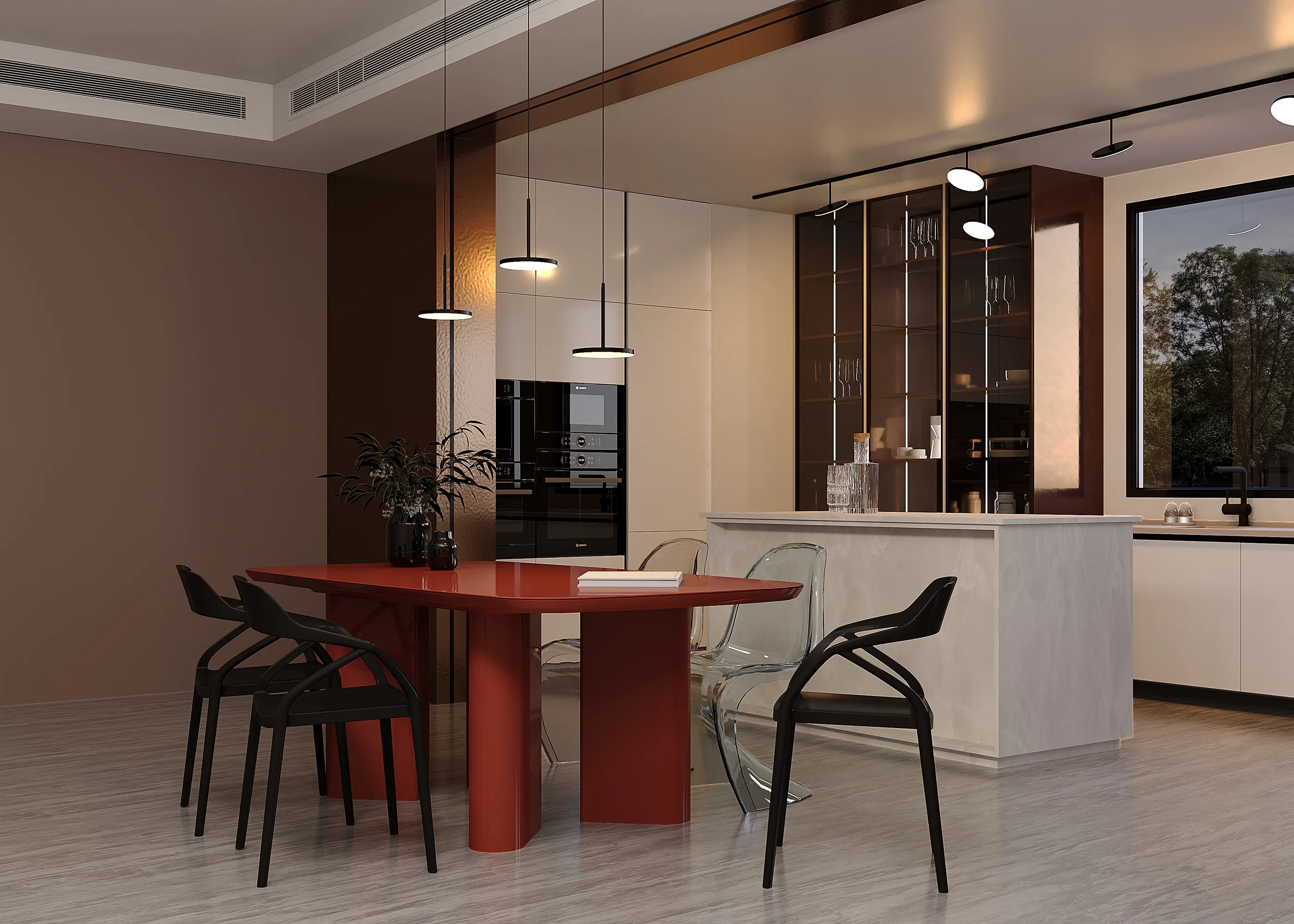 картинка Подвесной светильник Technical P076PL-L12W4K-B