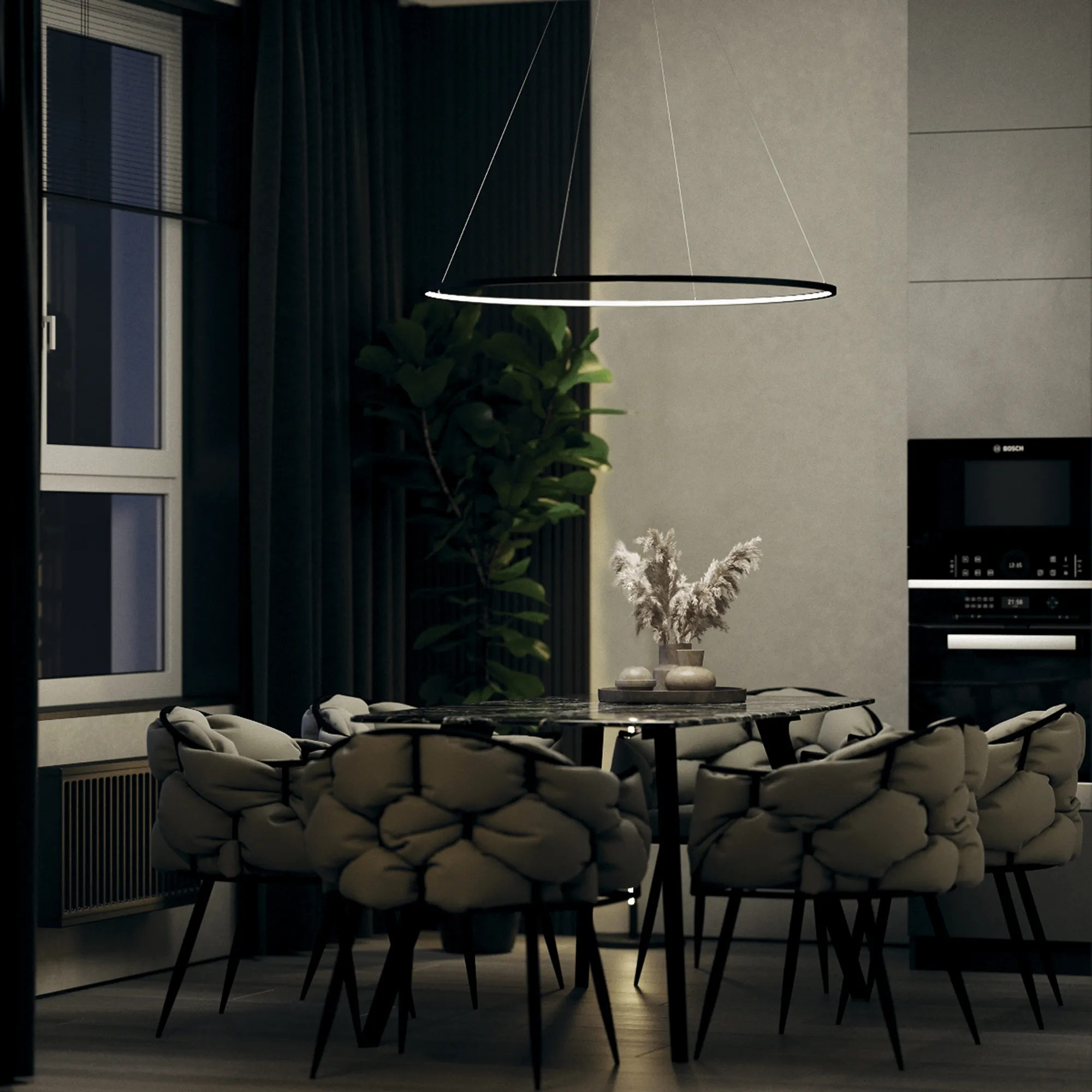 картинка Подвесной светильник Maytoni MOD072PL-L36B3K