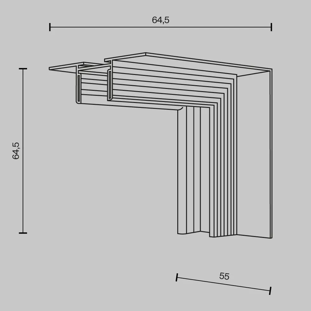картинка Комплектующие для встраиваемой трековой системы Technical TRA172ICL-12B