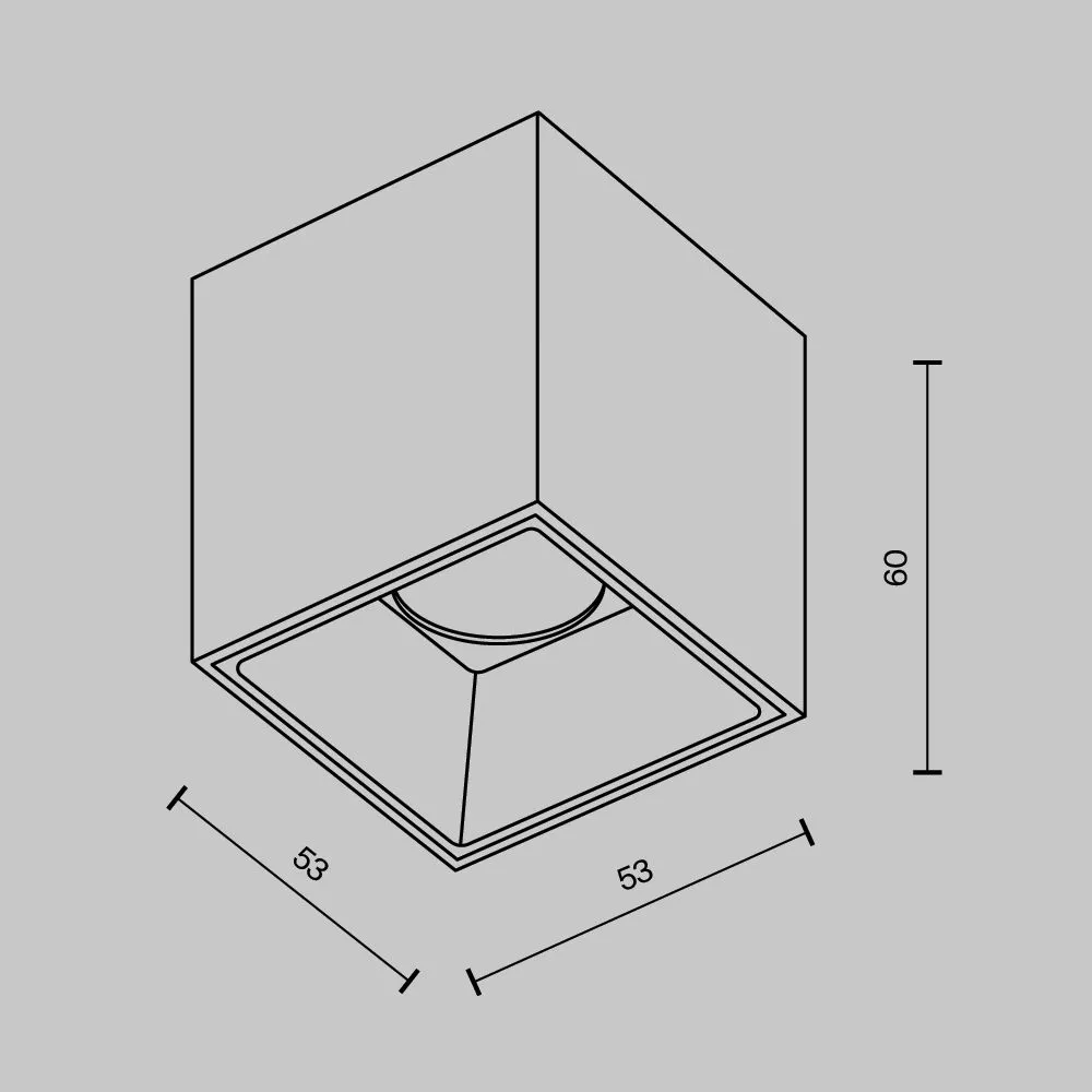 картинка Потолочный светильник Technical C064CL-5W2.7K-SQ-WB