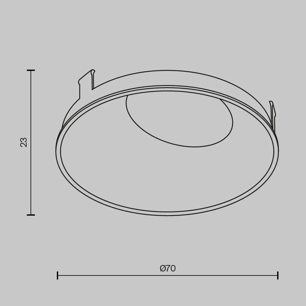 картинка Комплектующие для светильника Technical Ring057-10-B