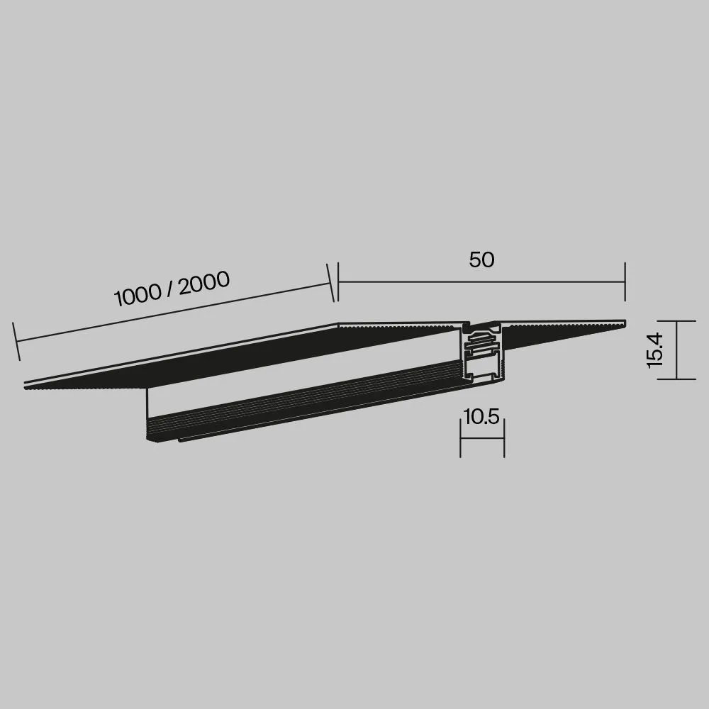 картинка Шинопровод встраиваемый Technical TRX184-122B