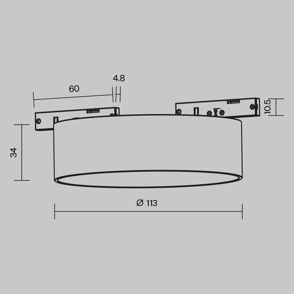 картинка Трековый светильник Technical TR189-1-12W4K-BW