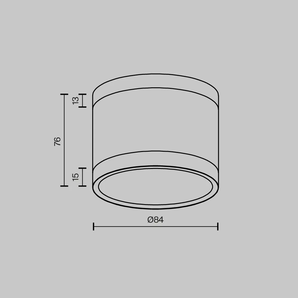 картинка Потолочный светильник Technical C120CL-GX53-B