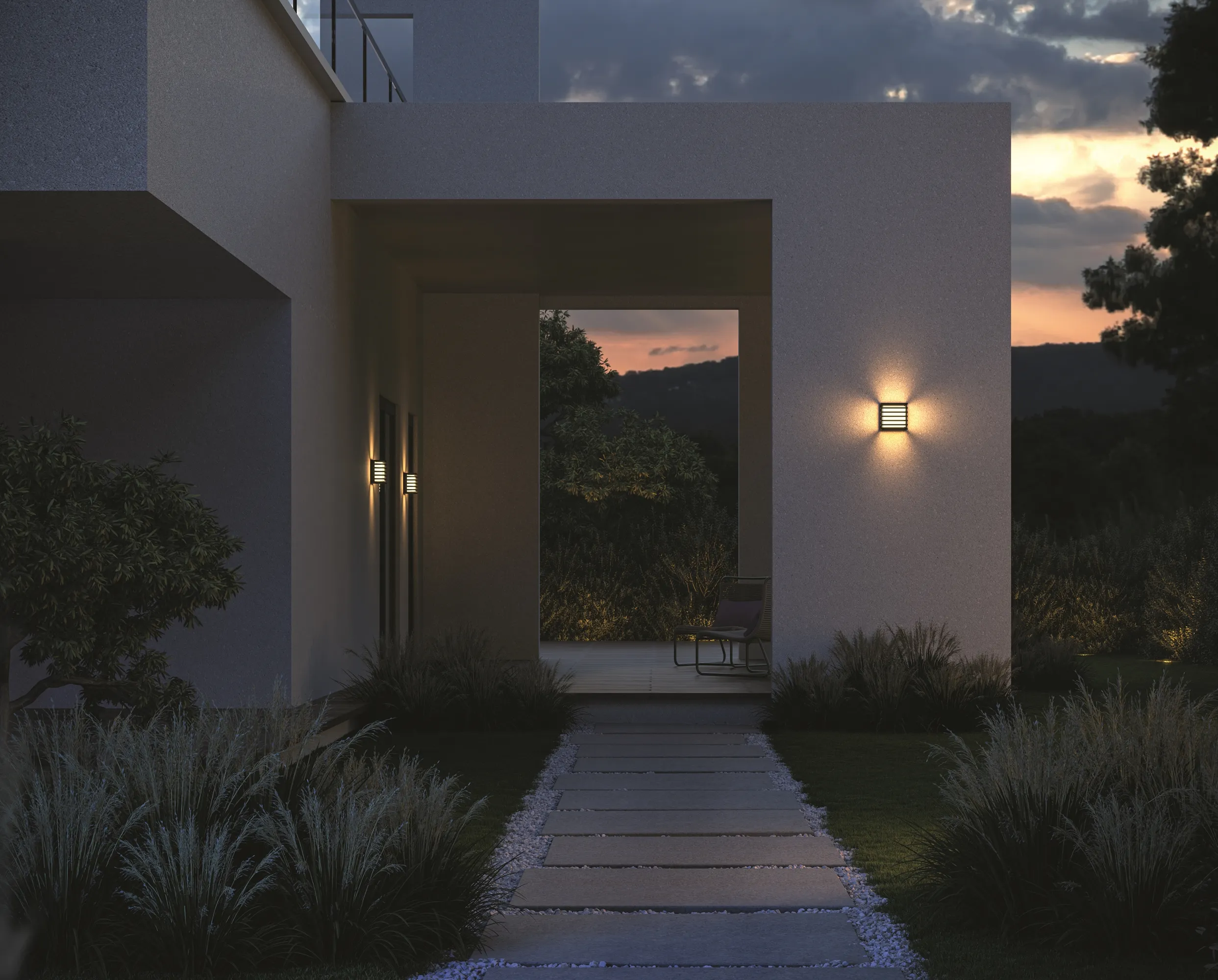 картинка Настенный светильник (бра) Outdoor O020WL-L10B4K