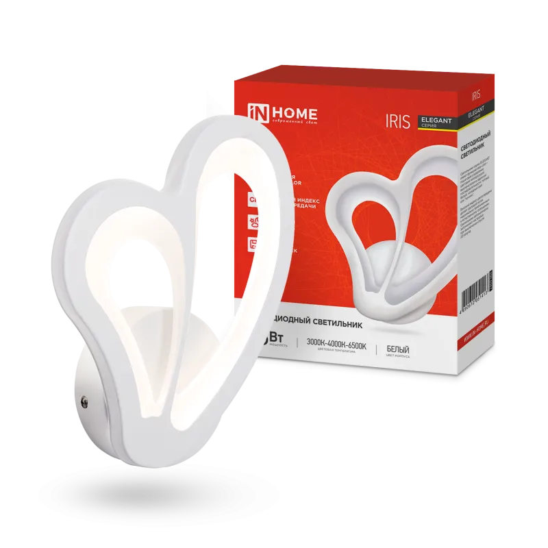картинка Светильник светодиодный ELEGANT IRIS 15Вт 230В 3000-6500K 1200Лм STEP COLOR белый IN HOME