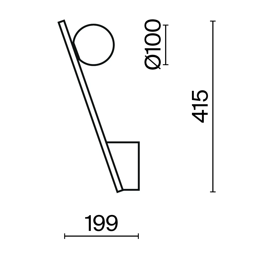 картинка Настенный светильник (бра) Maytoni MOD175WL-01G