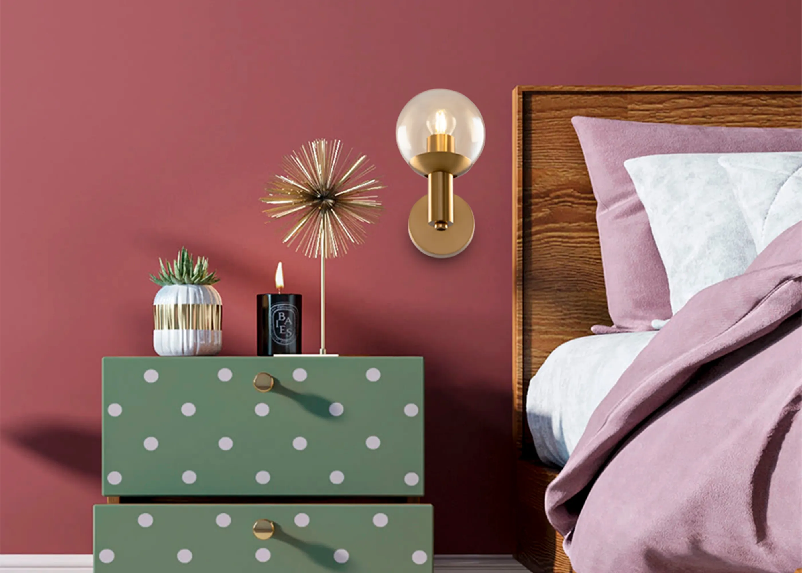 картинка Настенный светильник (бра) Freya FR5175WL-01BS