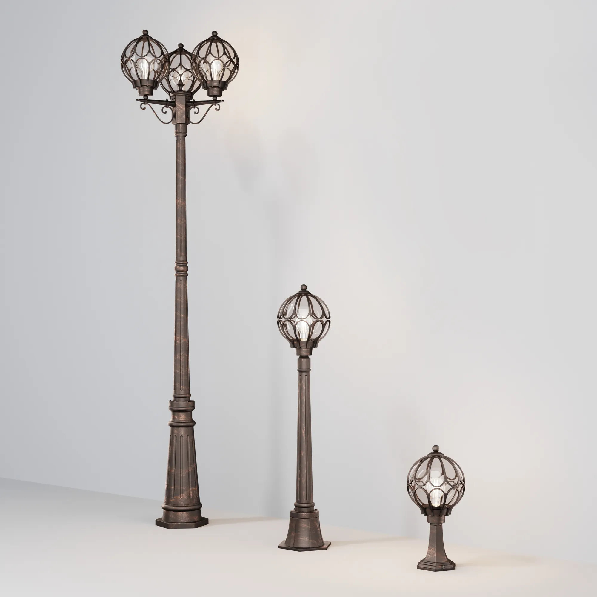 картинка Садово-парковый светильник Outdoor O023FL-03G