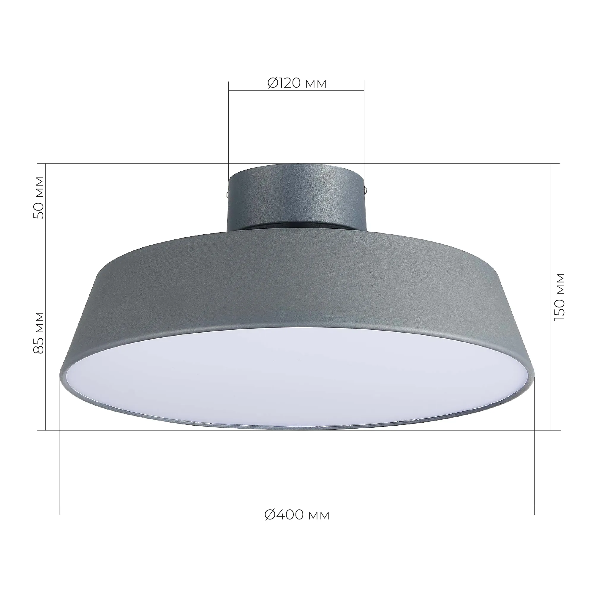 картинка SLE600272-01 Светильник потолочный Серый/Белый LED 1*30W 3000K