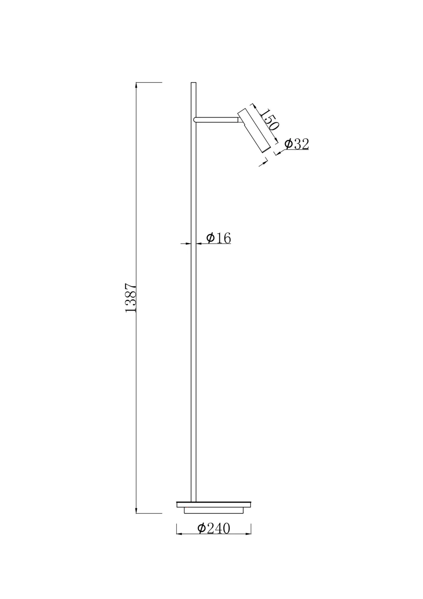 картинка Напольный светильник (торшер) Maytoni Z010FL-L8B3K
