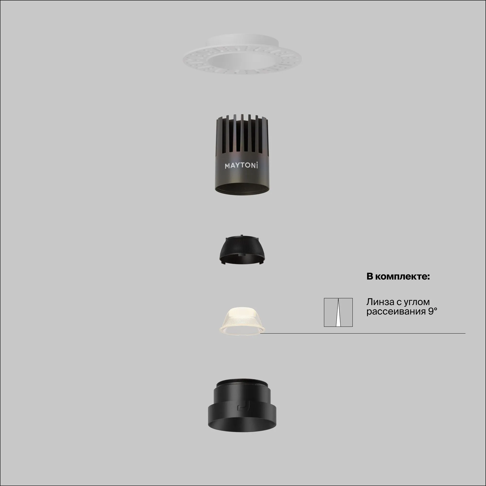 картинка Встраиваемый светильник Technical DL124-10W-3K-TRS-B