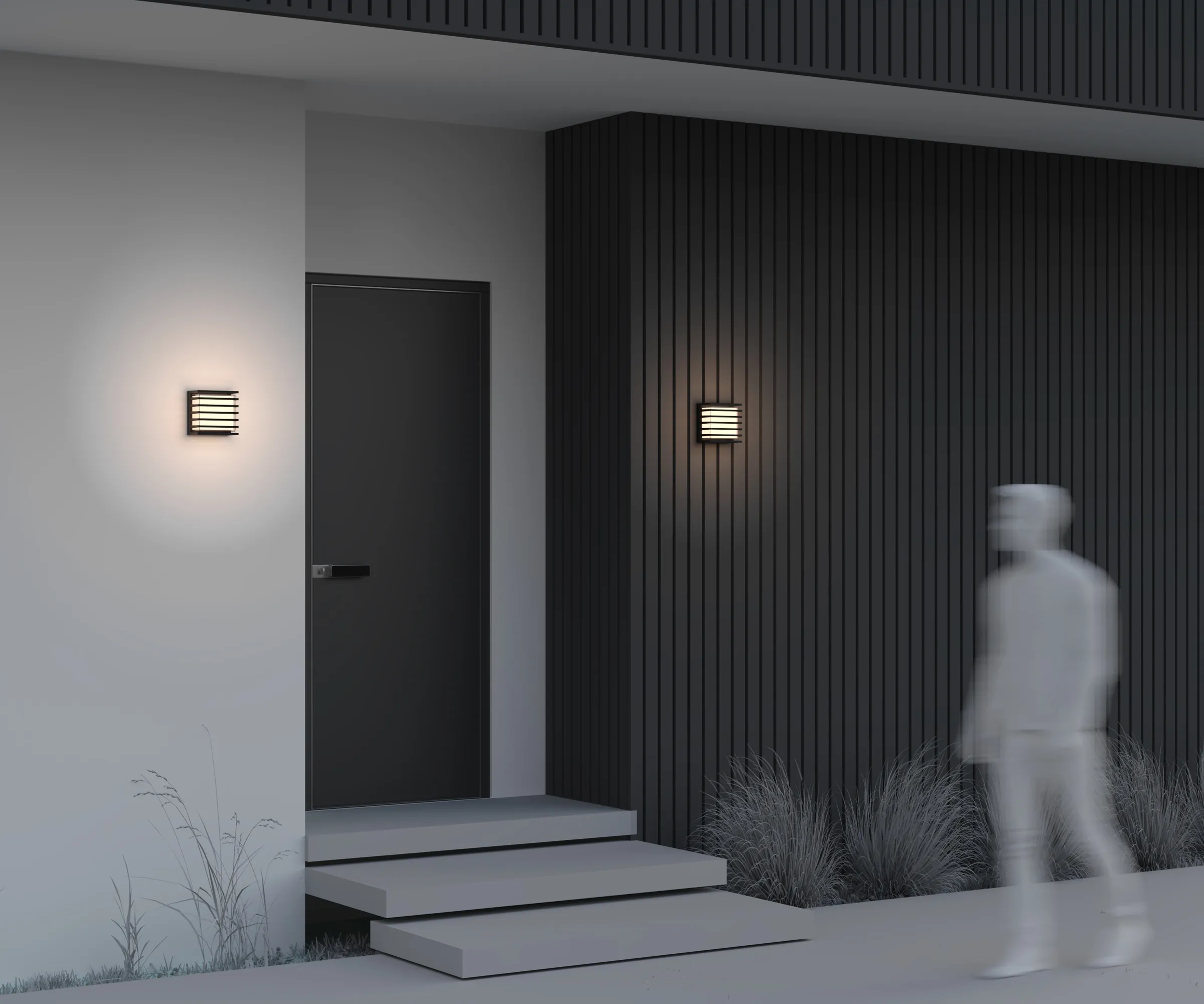 картинка Настенный светильник (бра) Outdoor O020WL-L10B3K