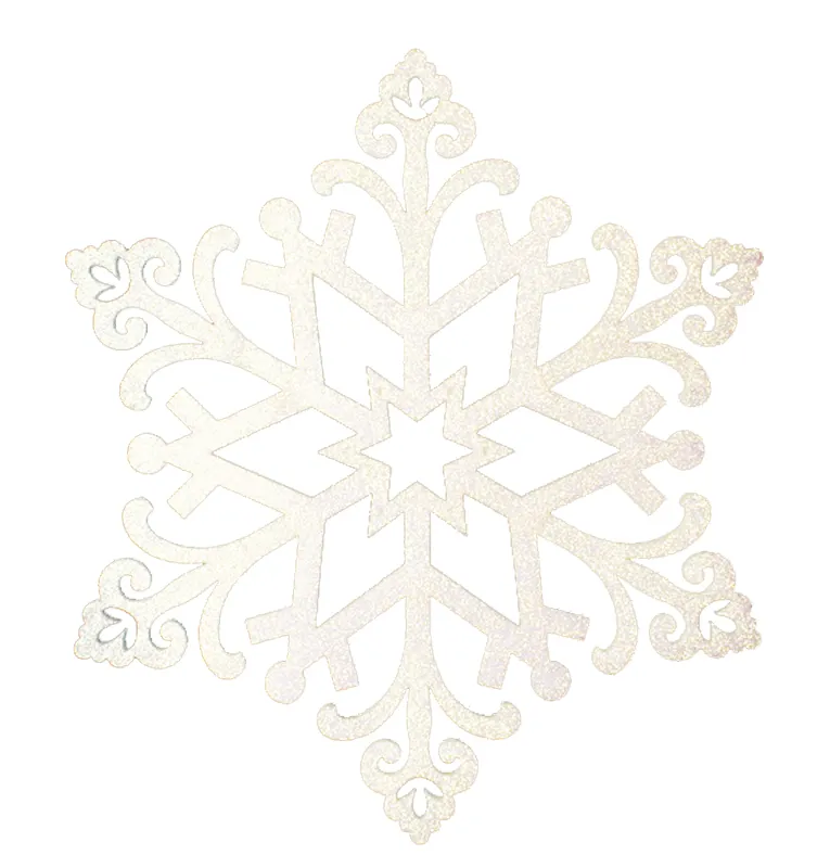 картинка Елочная фигура Снежинка Снегурочка, 81 см, цвет шампань