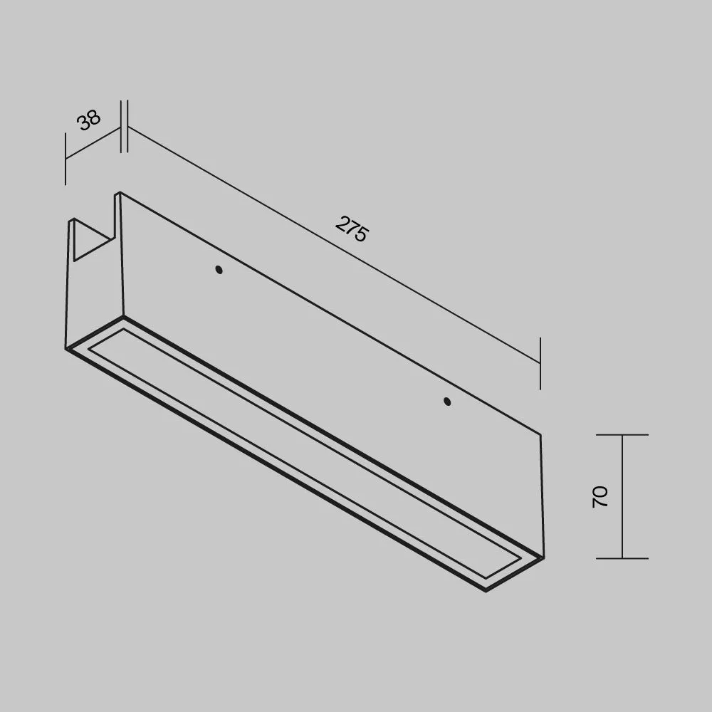 картинка Уличный трековый светильник Outdoor O-TR01-3-S-20WW3K