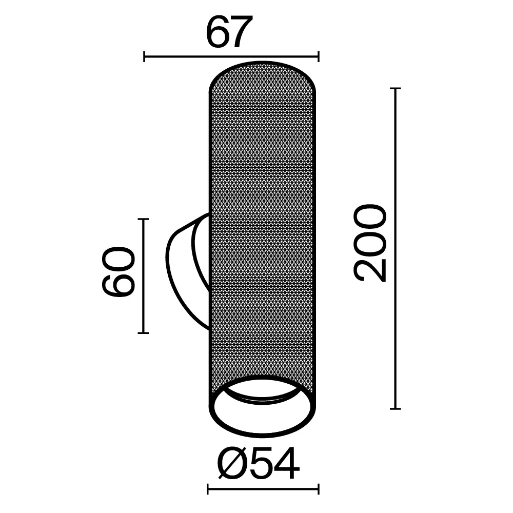 картинка Настенный светильник (бра) Technical C080WL-02-GU10-B