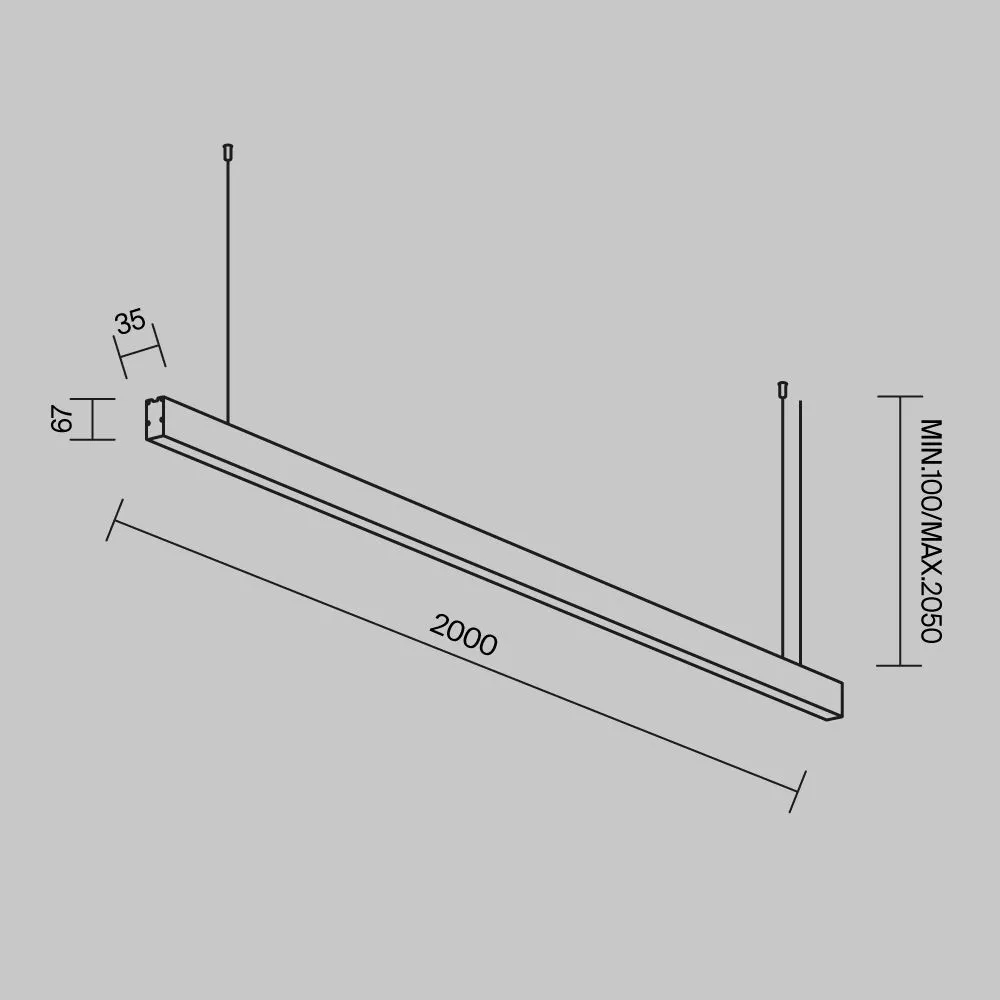 картинка Линейный светильник Technical LL312039