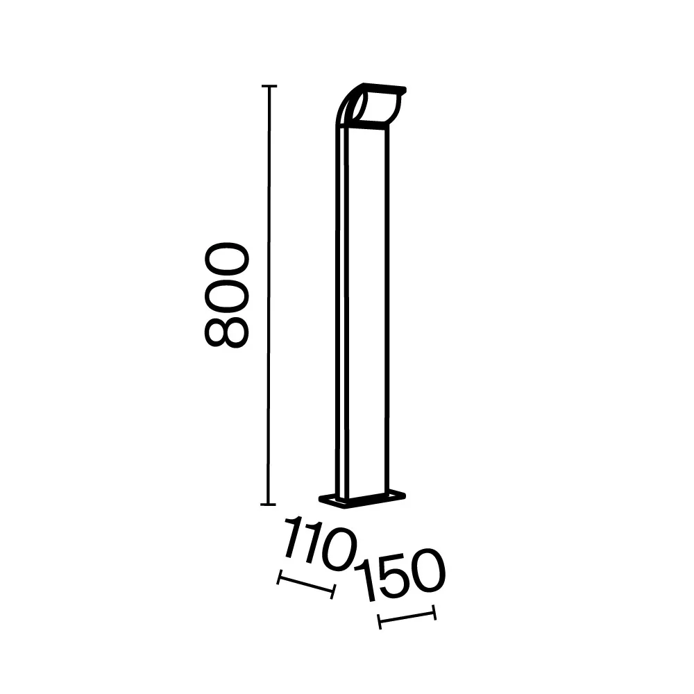 картинка Ландшафтный светильник Outdoor O446FL-L7GF3K