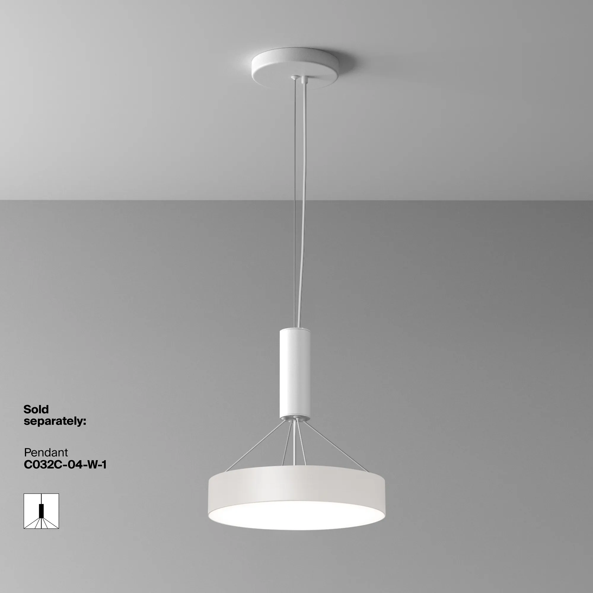 картинка Потолочный светильник Technical C032CL-36W4K-RD-W